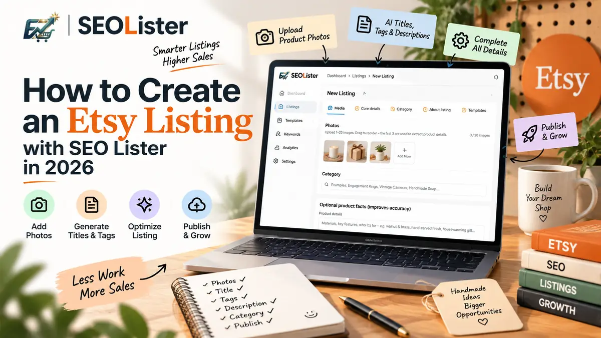 How to Create an Etsy Listing with SEO Lister in 2026