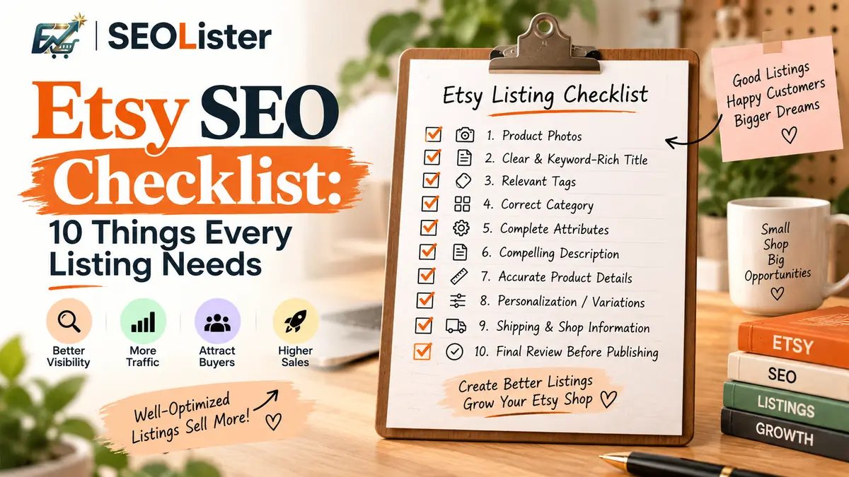 Etsy SEO Checklist: 10 Things Every Listing Needs