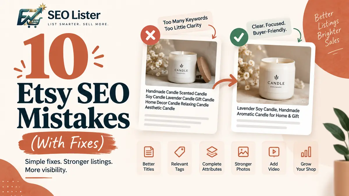 10 Etsy SEO Mistakes That Quietly Kill Visibility — And How to Fix Them